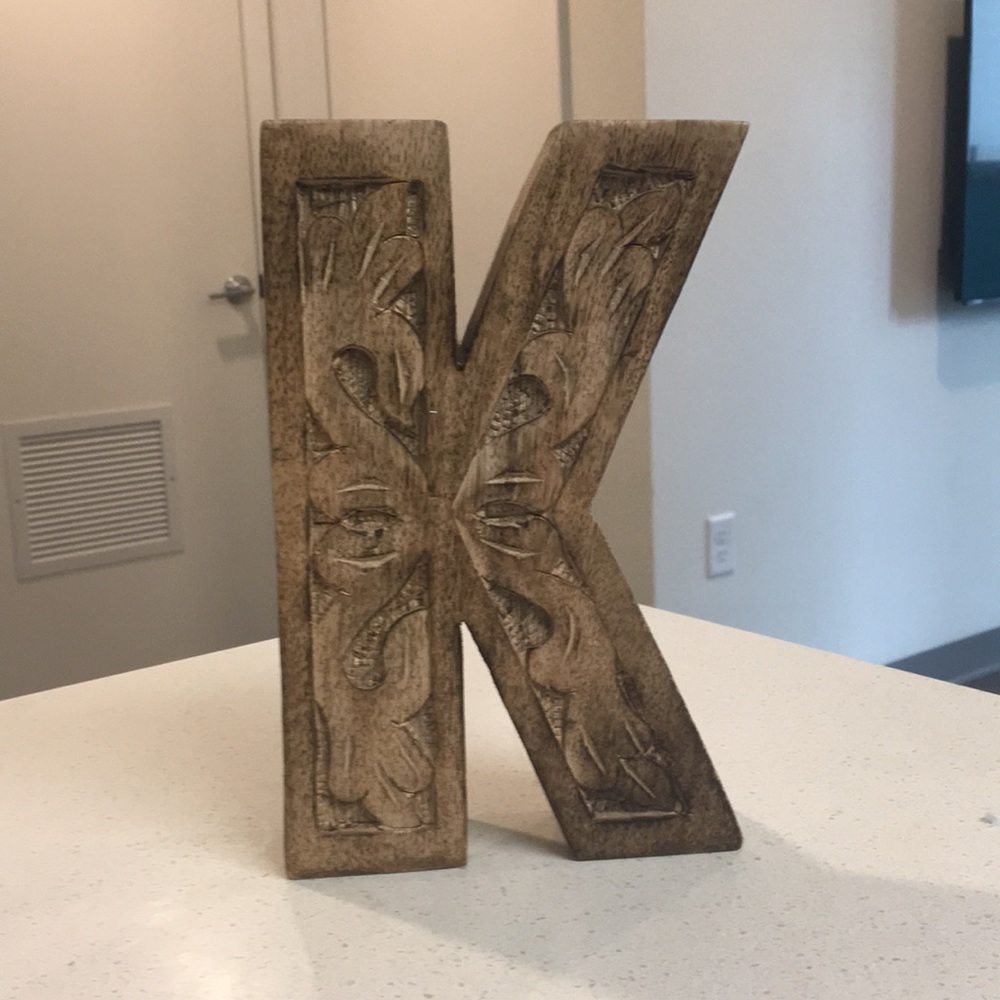 Wooden Letter K